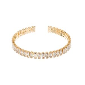 Baguette Metal Cuff Bracelet